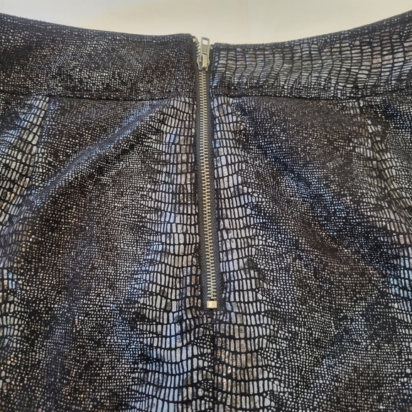 Jack by Bb Dakota Snake Print Layered Mini Skirt Size 4 - Picture 7 of 11
